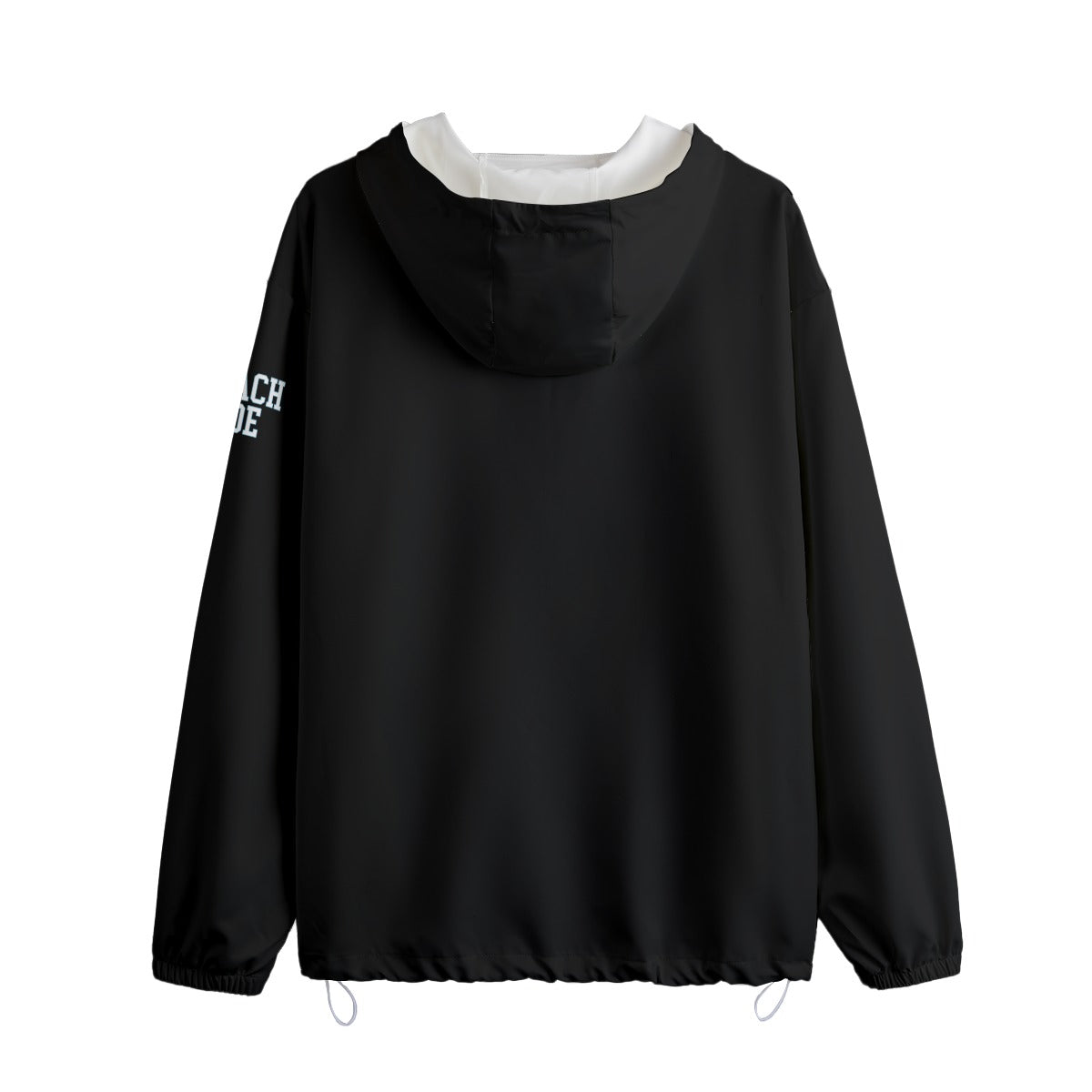 Adult Unisex 1/2 Zip Storm Pullover Windbreaker - Black Edition (Personalized)