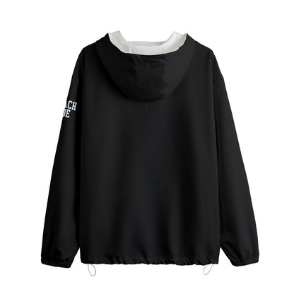 Adult Unisex 1/2 Zip Storm Pullover Windbreaker - Black Edition (Personalized)