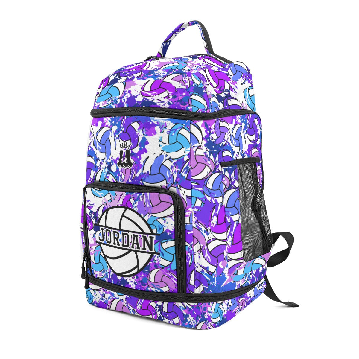 Personalized Volleyball Sports Bag, Purple