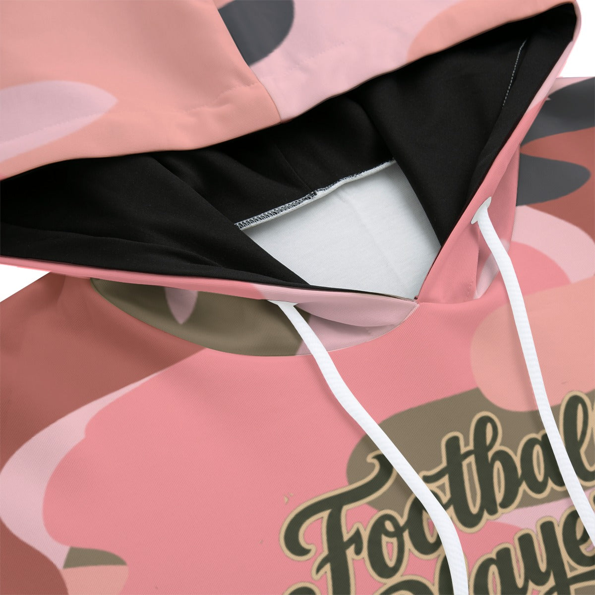 Adult Football Moms Pink Camo Hoodie