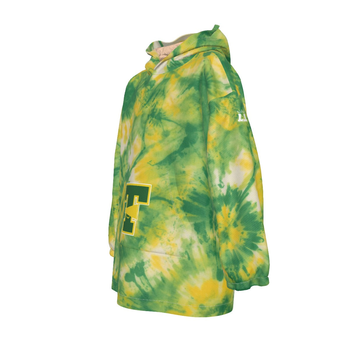 Youth TYFC Warriors Cheer Tie Dye Blanket Hoodie