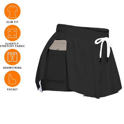 Women's Sturbridge Soccer Butterfly Shorts, Black