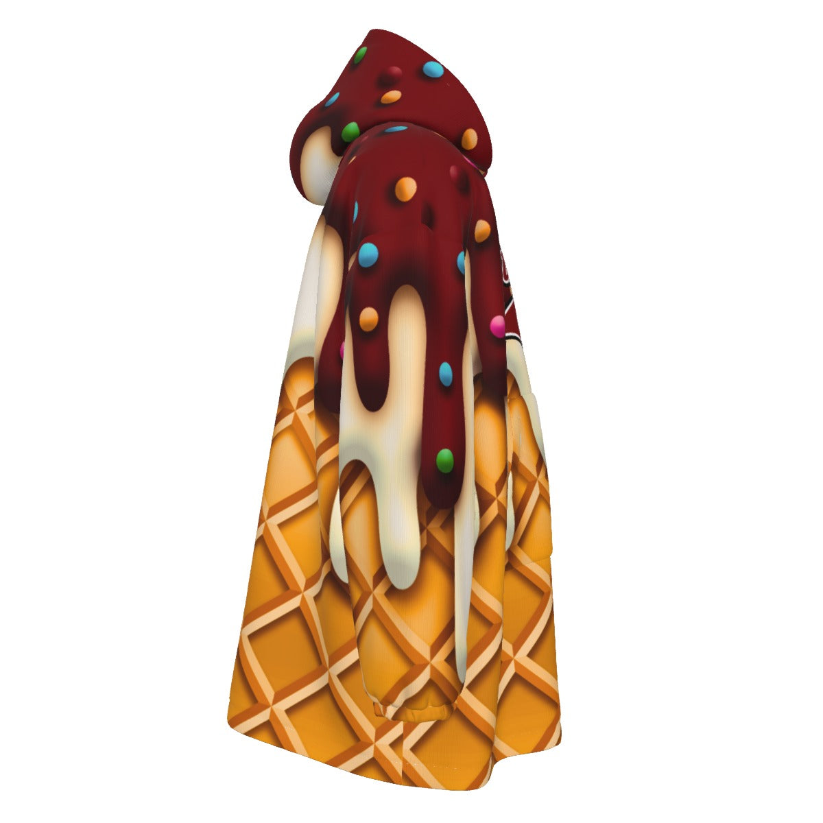 Adult Quaboag Baseball Ice Cream Drip Blanket Hoodie