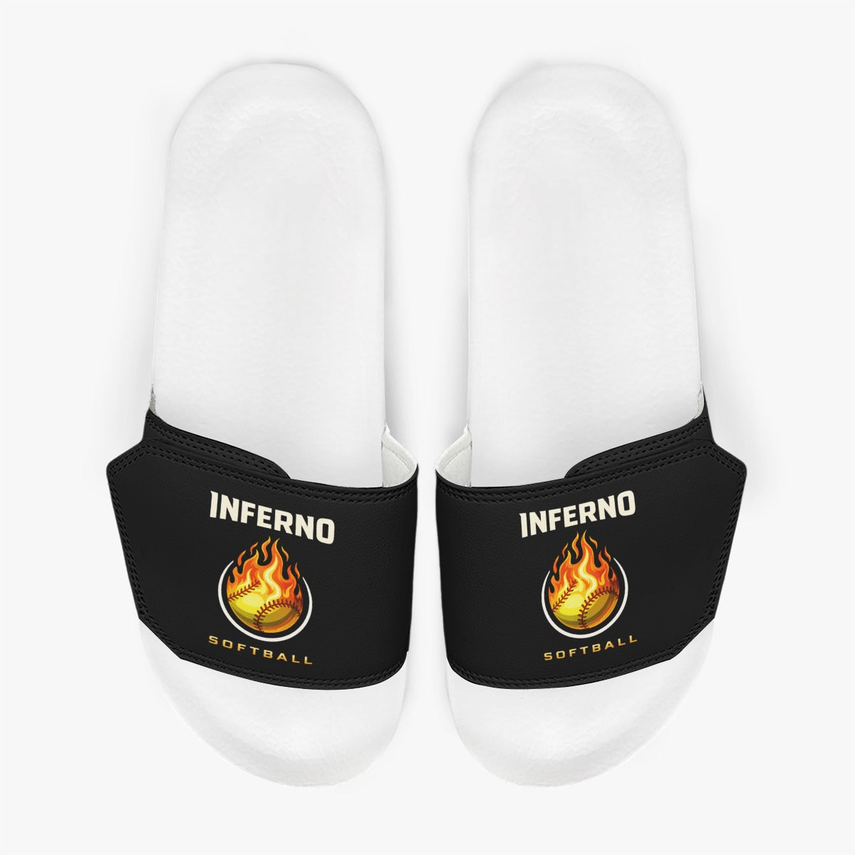 Women's Brimfield Inferno Adjustable Velcro Strap Slides (Non-Personalized)