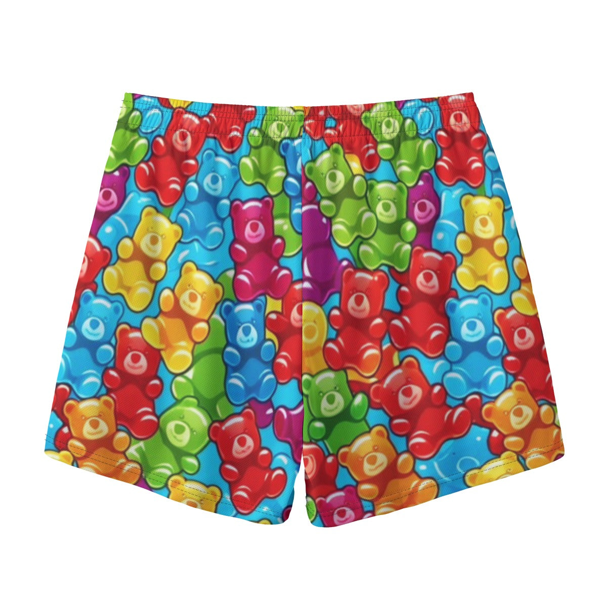All-Over Print Adult Mesh Shorts: Gummy Bear Print