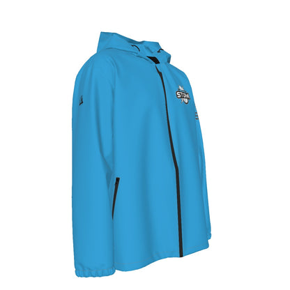 Adult Unisex Storm Full Zipper Windproof Jacket - Blue Edition (Personalized)