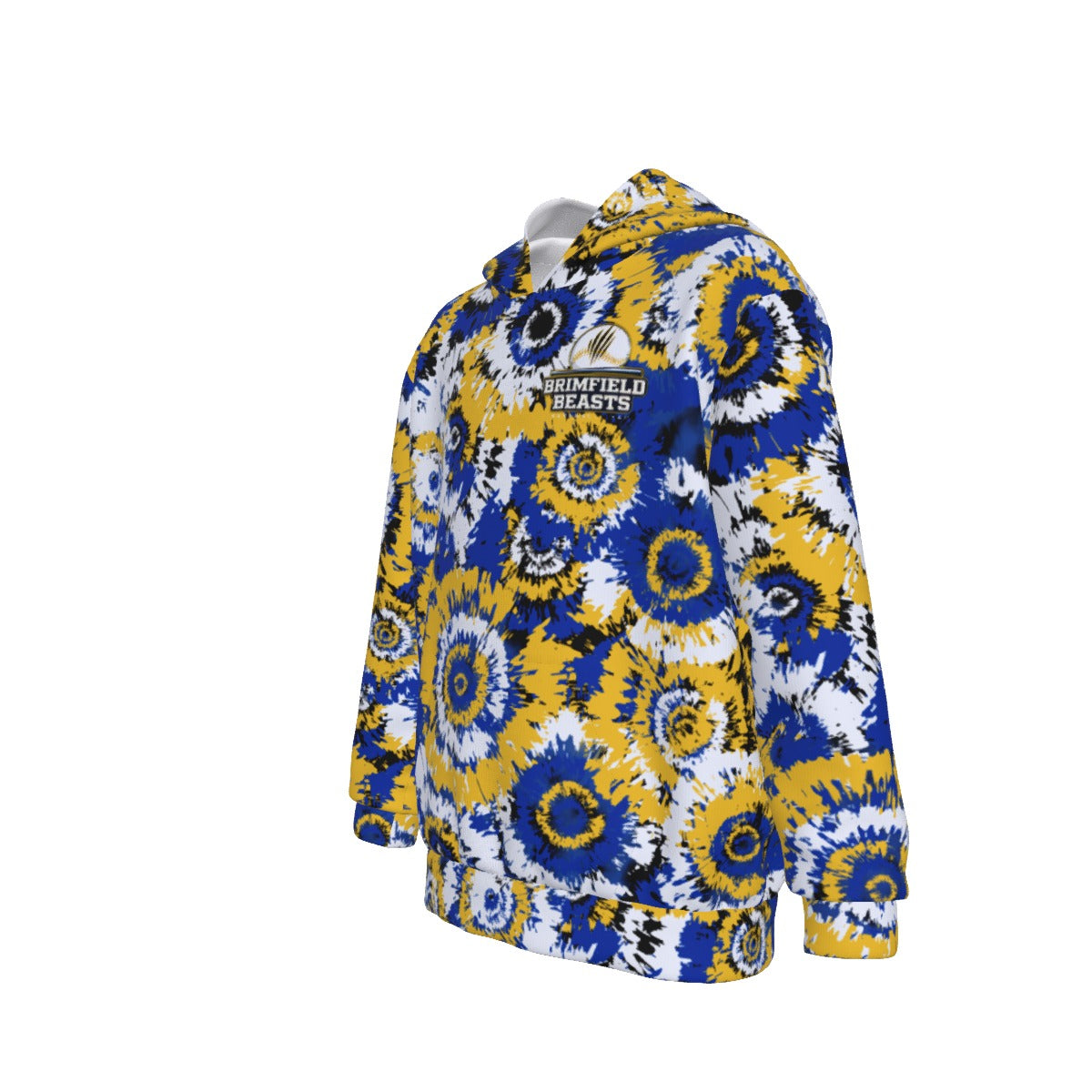 Youth Brimfield Beasts Tie Dye Hoodie