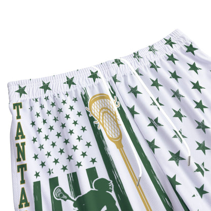 Adult TRYLAX Flag and Stars Shorts - White Edition (no liner)