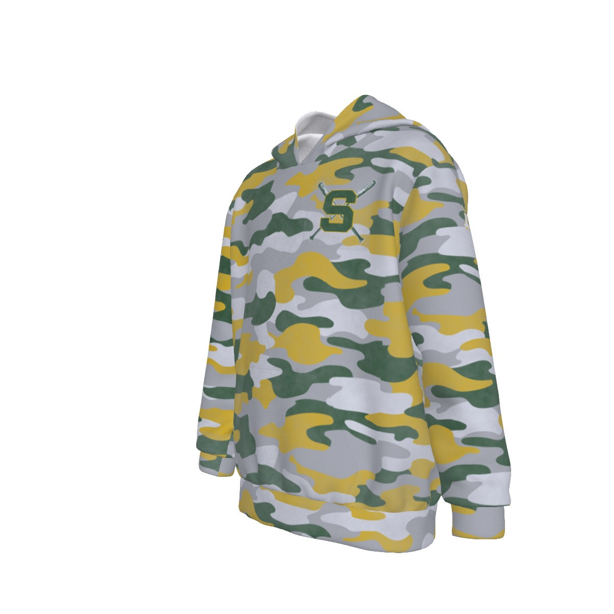 Youth Sturbridge Little League Baseball Vintage Camo Hoodie (Personalized)