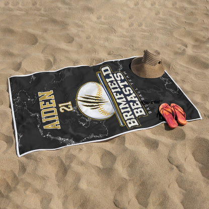 Brimfield Beasts Lightweight Quick-Drying Beach Towel (Personalized)