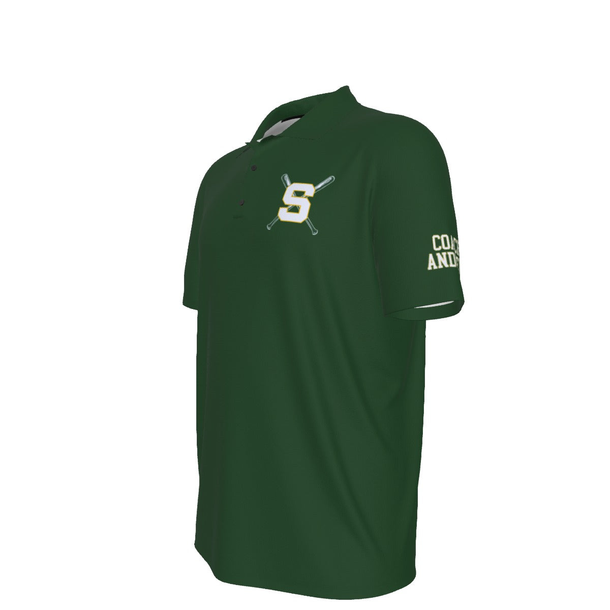 Men's Sturbridge Little League UV Protection Polo - Coach's Green Edition (Personalized)