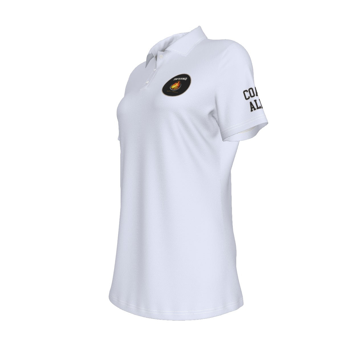 Women's Brimfield Inferno Softball UV Protection Polo Shirt - Coach's Edition (Personalized)