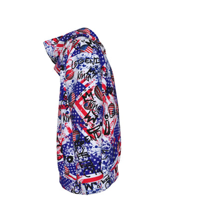Kid's Patriotic Golf Graffiti Hoodie