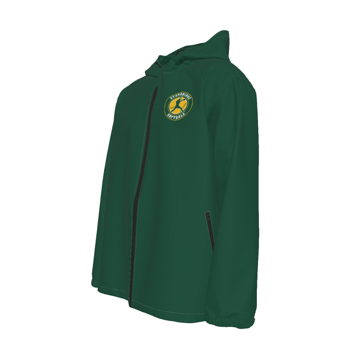 Adult Unisex Sturbridge Softball Full Zipper Windproof Jacket - Green Edition (Non-Personalized)