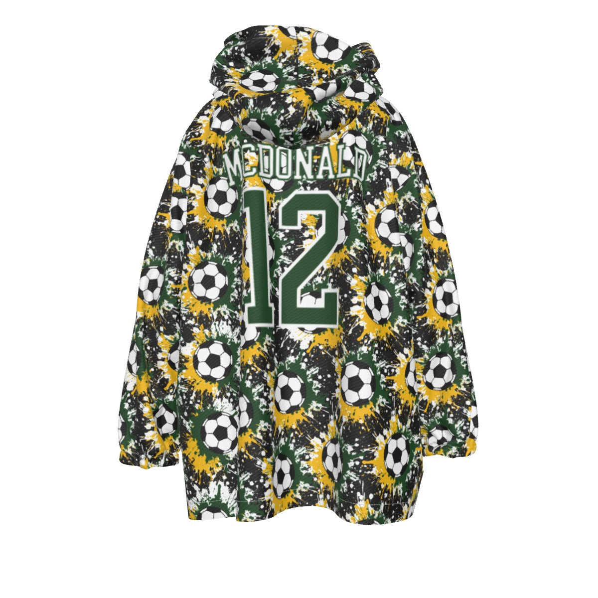Youth Sturbridge Soccer Blanket Hoodie - Paint Splatter Edition (Personalization Available)