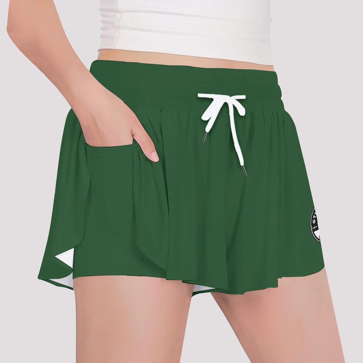 Girls Sturbridge Soccer Butterfly Shorts, Green
