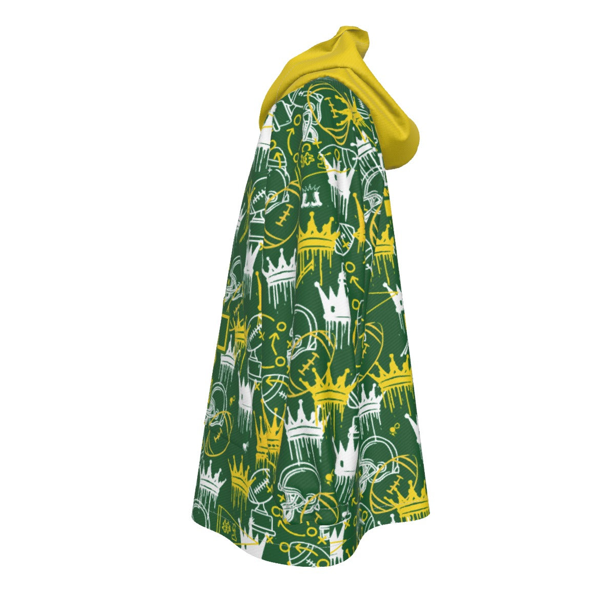 Youth Tantasqua Youth Football Blanket Hoodie - Dripping Crowns Edition (Personalization Optional)