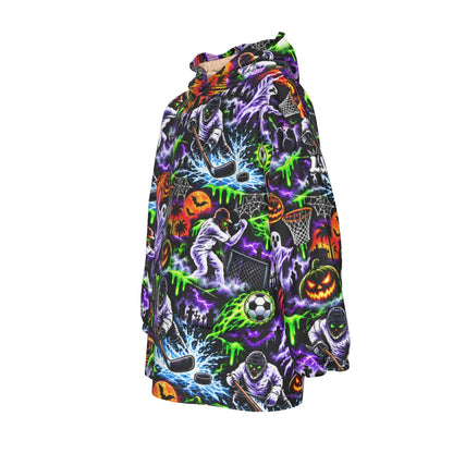 Kids Halloween Sport Theme Blanked Hoodie