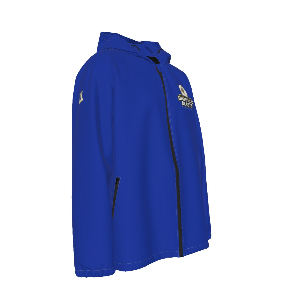 Adult Brimfield Beasts Windproof/Waterproof Jacket - Blue Edition