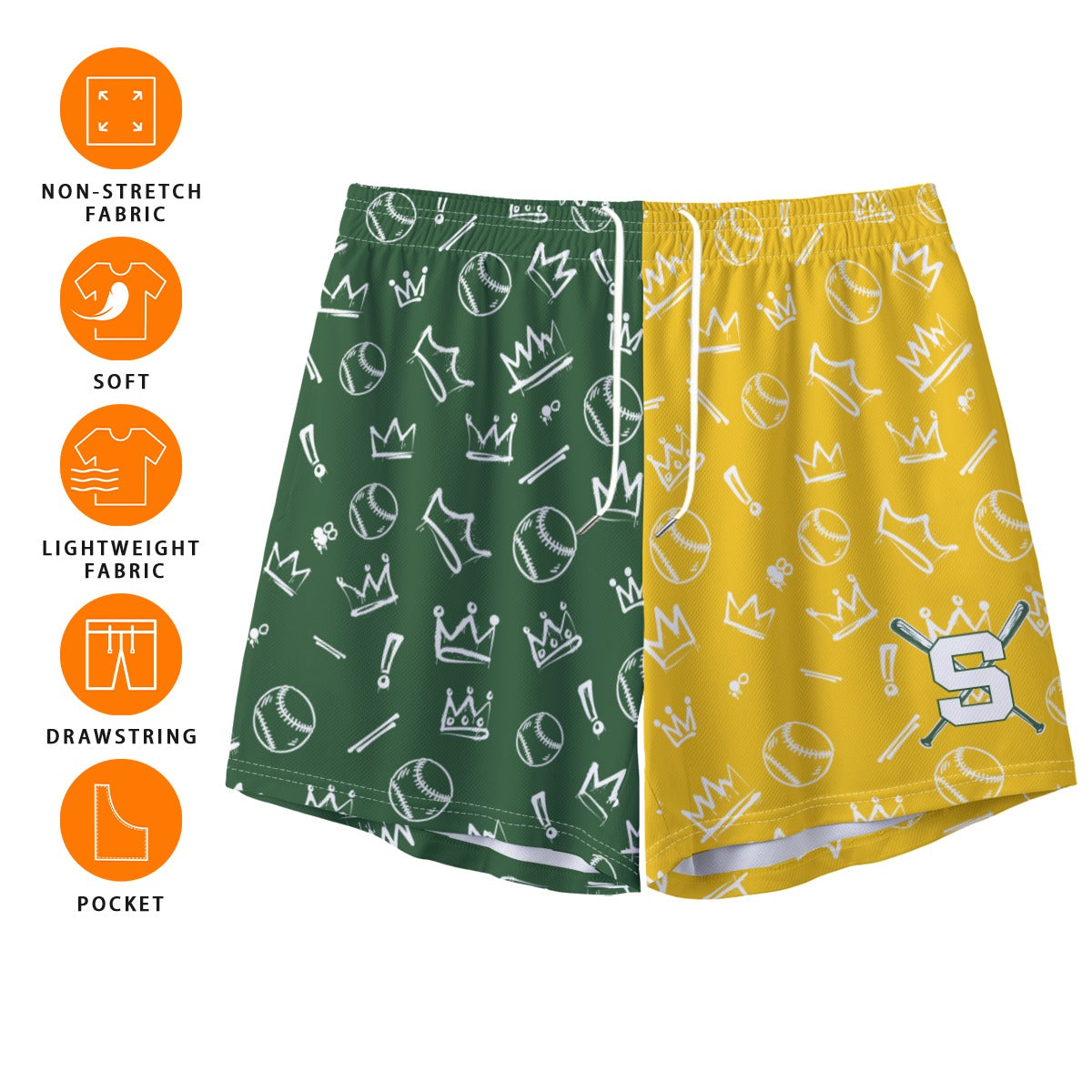 Adult Sturbridge Little League Baseball Shorts - Graffiti Edition 2 (no inner liner)