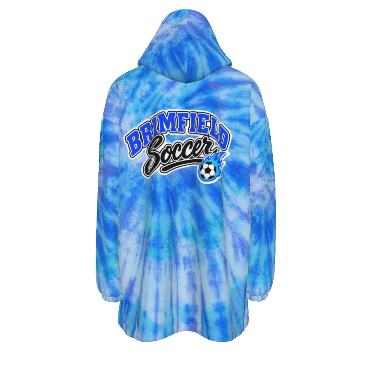 Adult Brimfield Soccer Tie Dye Blanket Hoodie