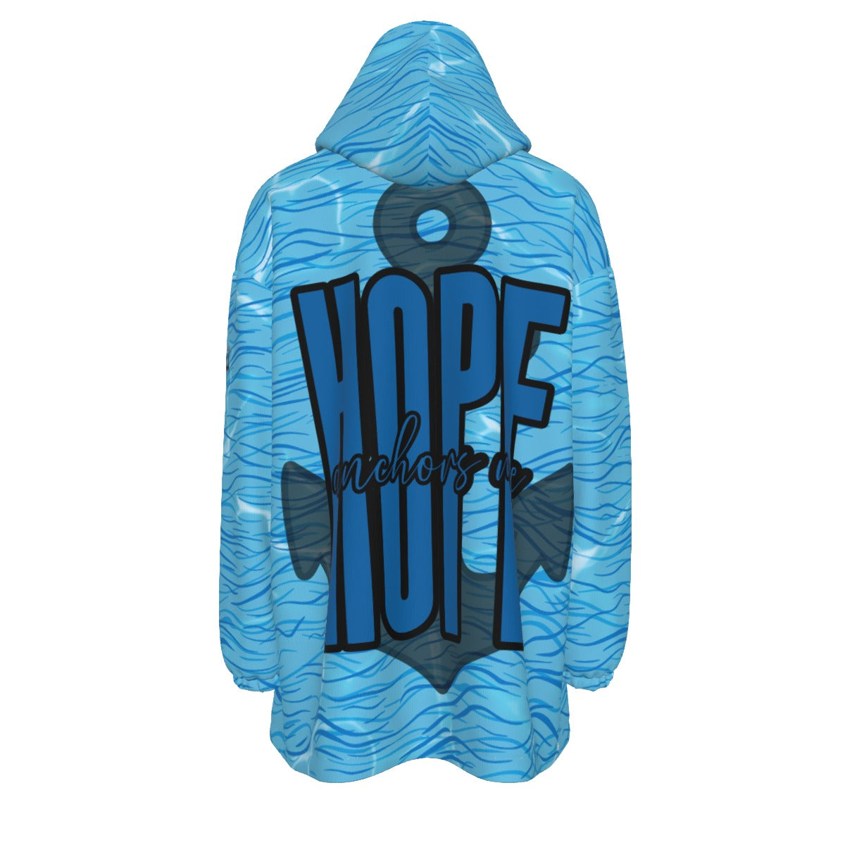 All-Over Print Unisex Sherpa Fleece Hoodie Blanket