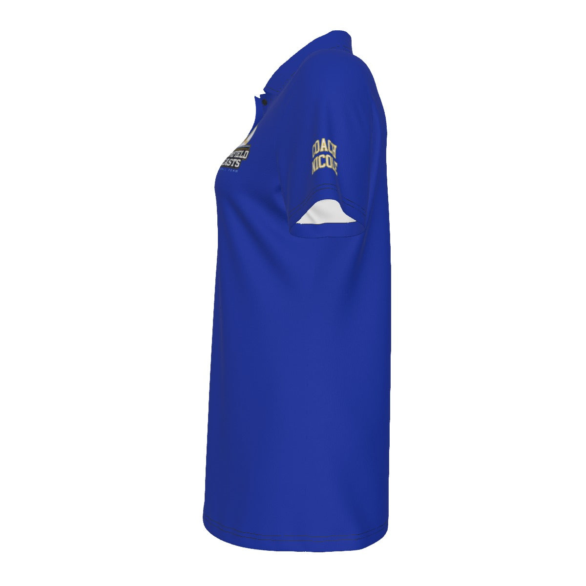 Women's Brimfield Beasts UV Protected Polo Shirt- Blue Edition (Personalized)