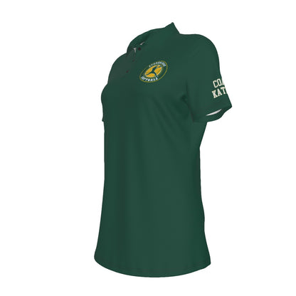 Women's Sturbridge Girls Softball UV Protection Polo - Coach's Green Edition (Personalized)