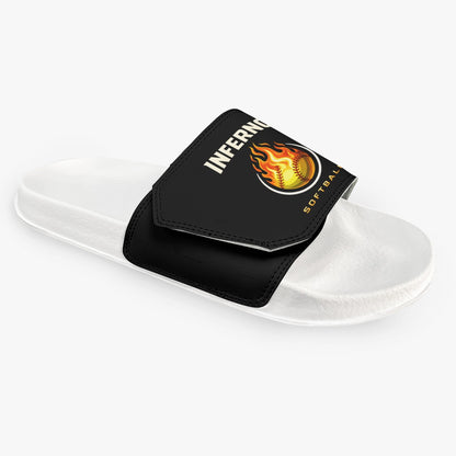 Women's Brimfield Inferno Adjustable Velcro Strap Slides (Non-Personalized)