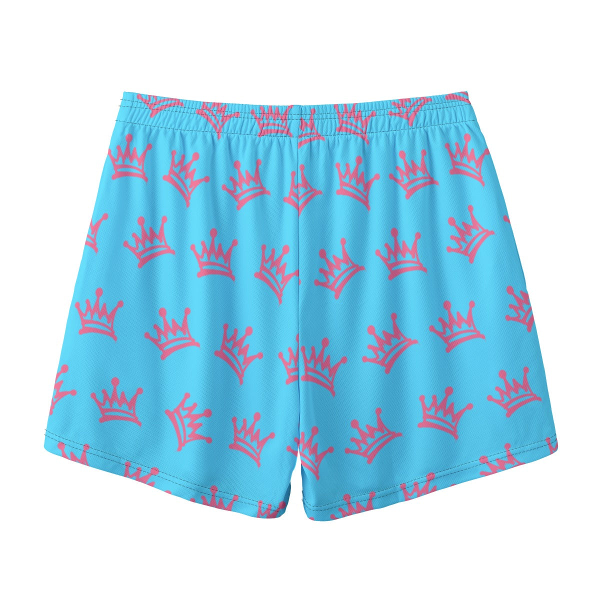 Adult Unisex Turquoise Crown Mesh Sports Shorts