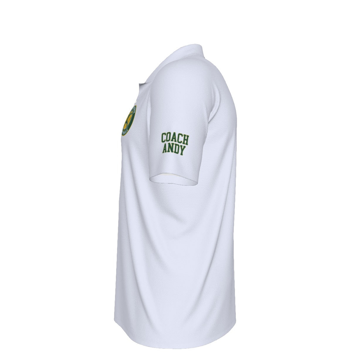 Men's Sturbridge Girls Softball UV Protection Polo - Coach's White Edition (Personalized)