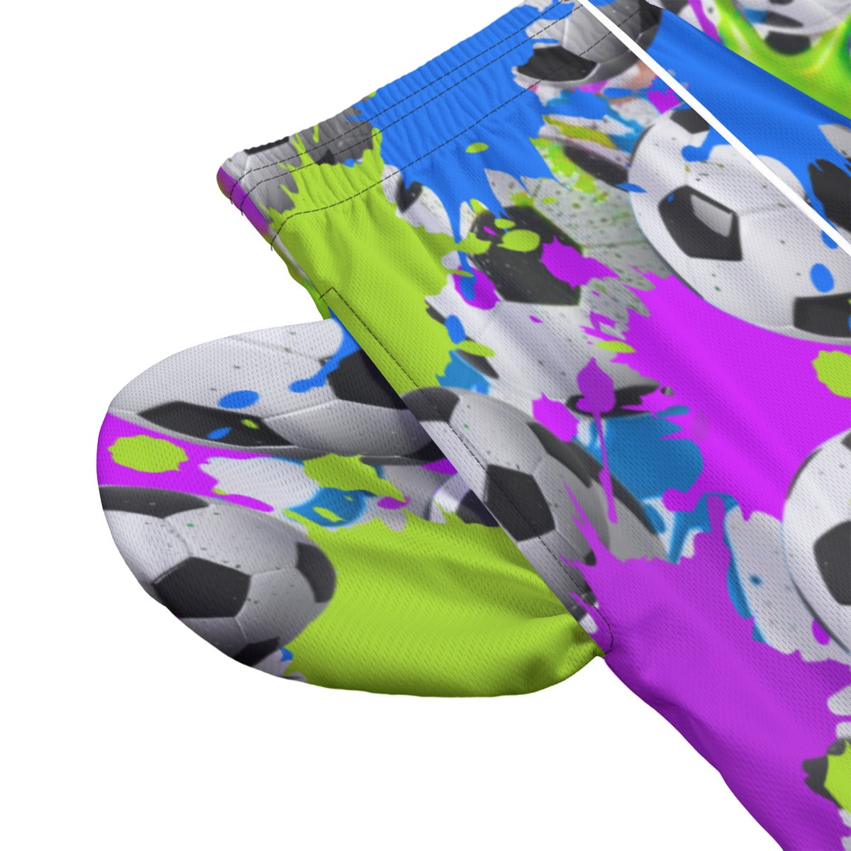 All-Over Adult Unisex Soccer Shorts: Soccer Splash