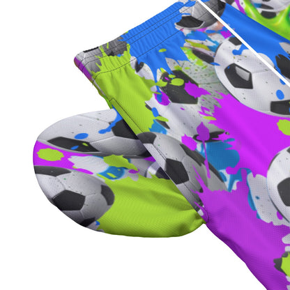 All-Over Adult Unisex Soccer Shorts: Soccer Splash