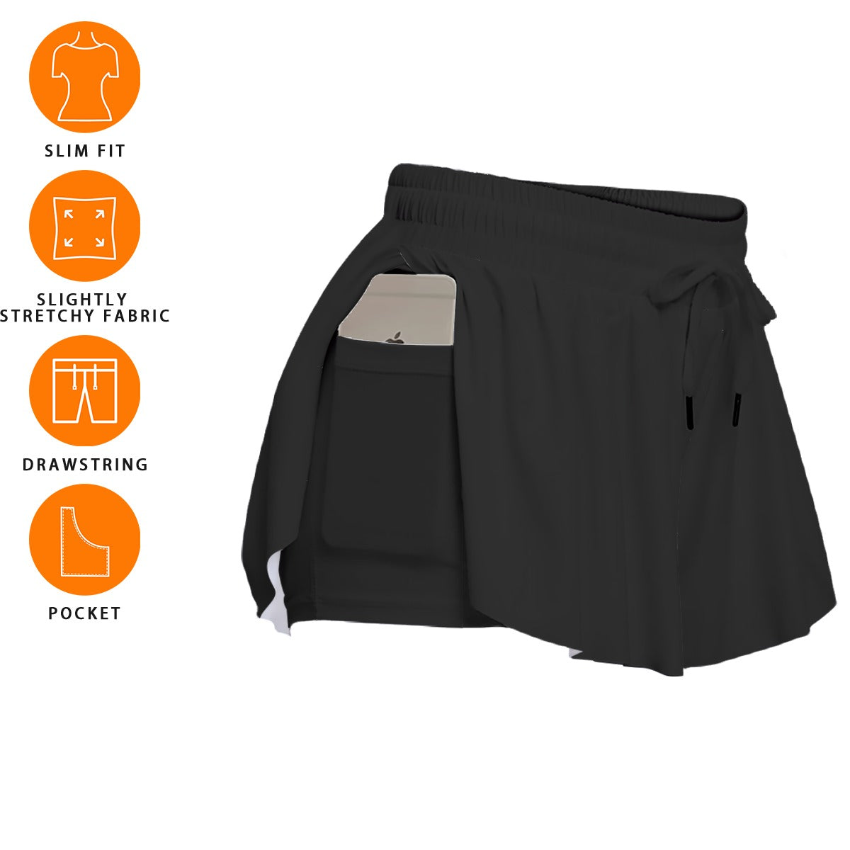 TYFC Women's Butterfly Sport Skorts With Pocket