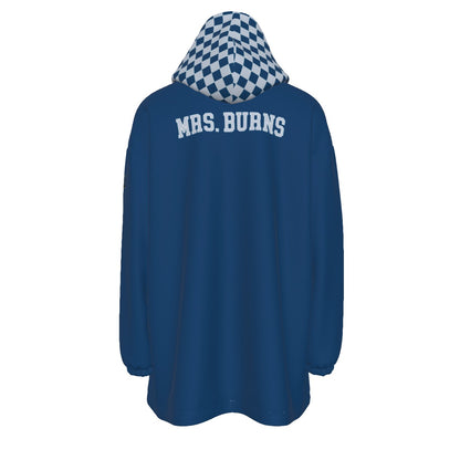 Adult OSA Sherpa Fleece Hoodie Blanket Checkered Edition (Personalization Available)