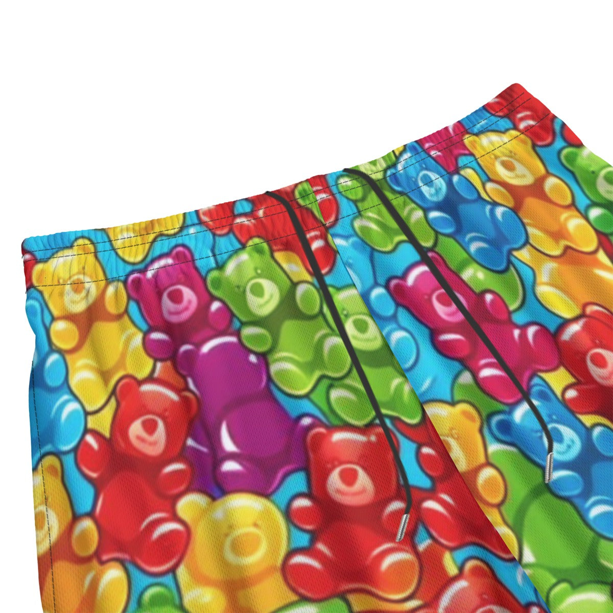 All-Over Print Adult Mesh Shorts: Gummy Bear Print