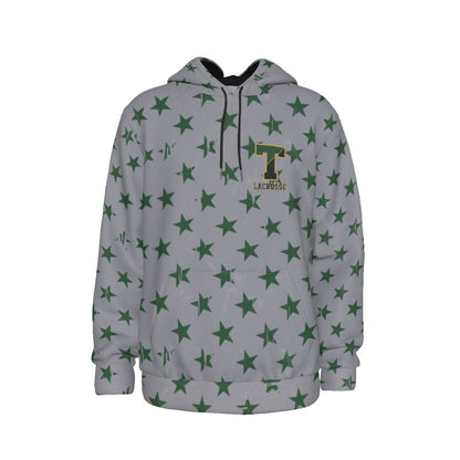 Adult TRYLAX Gray Flag and Stars Hoodie-Boy's Edition  (Non-Personalized)