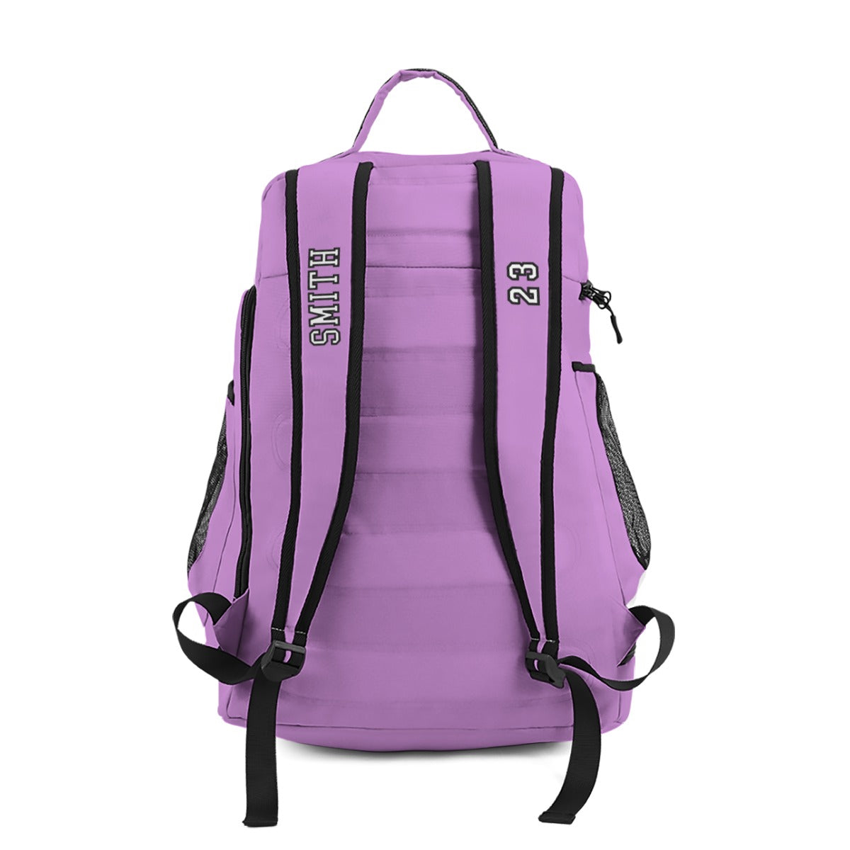Personalized Soccer Sports Bag, Custom Name Backpack, Lilac Edition