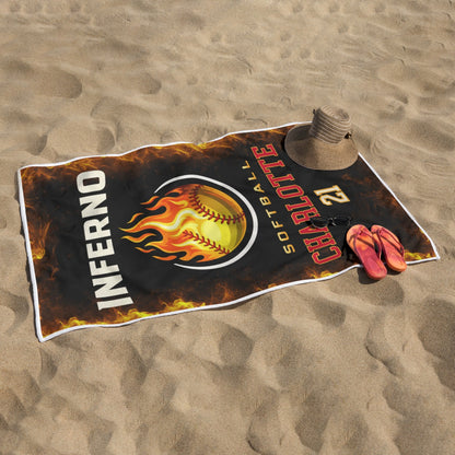 Brimfield Inferno Lightweight Quick-Drying Beach Towel (Personalized)