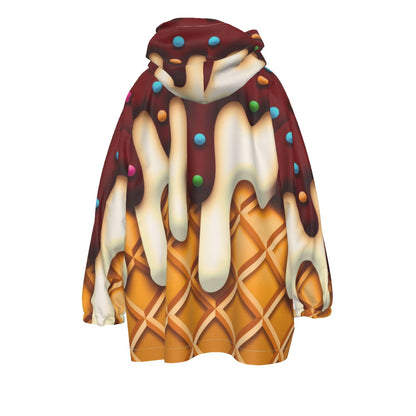 Youth Quaboag Baseball Ice Cream Drip Blanket Hoodie