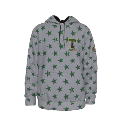 Adult TRYLAX Gray Flag and Stars Hoodie-Boy's Edition (Personalized)