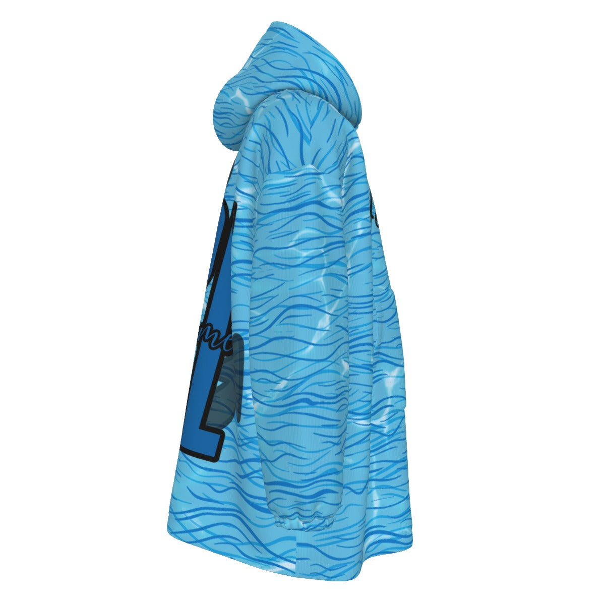 All-Over Print Unisex Sherpa Fleece Hoodie Blanket