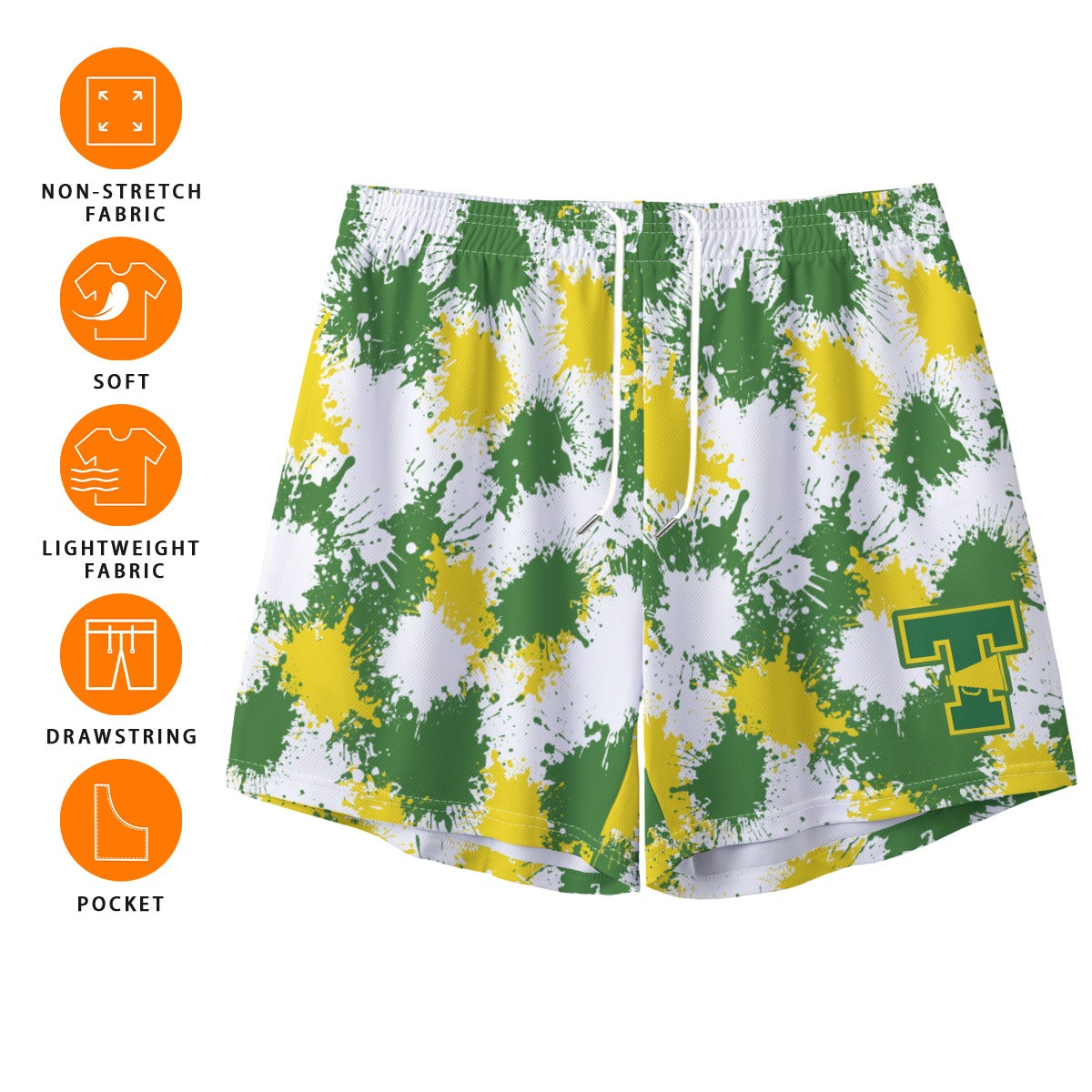 Teen/Adult TYFC Mesh Shorts - Paint Splatter Edition (no inner liner)