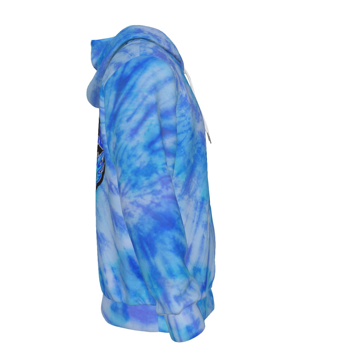 Adult Brimfield Soccer Blue Tie Dye Fleece-Lined Hoodie