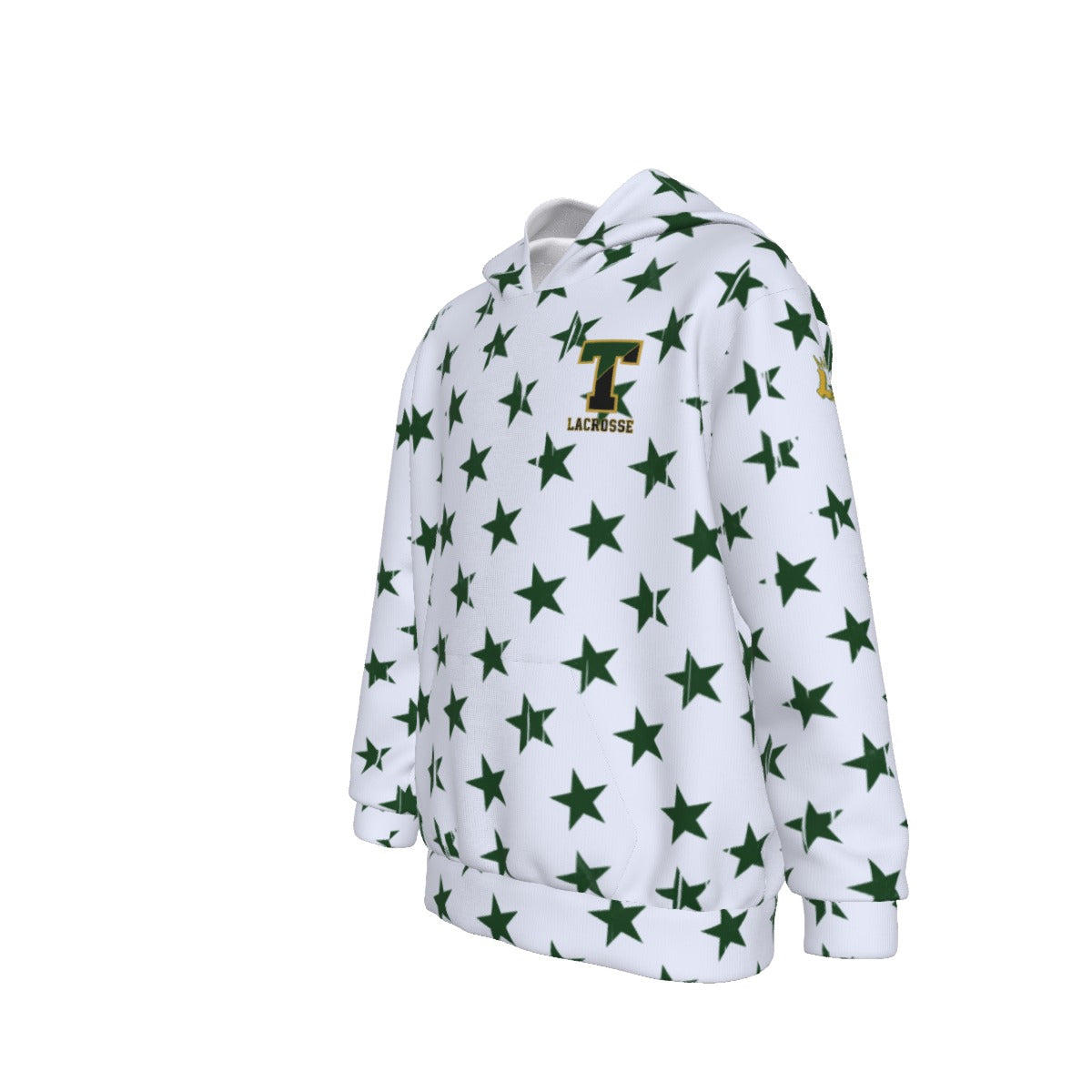 Youth TRYLAX Girl's Flag and Star Hoodie (Personalized)