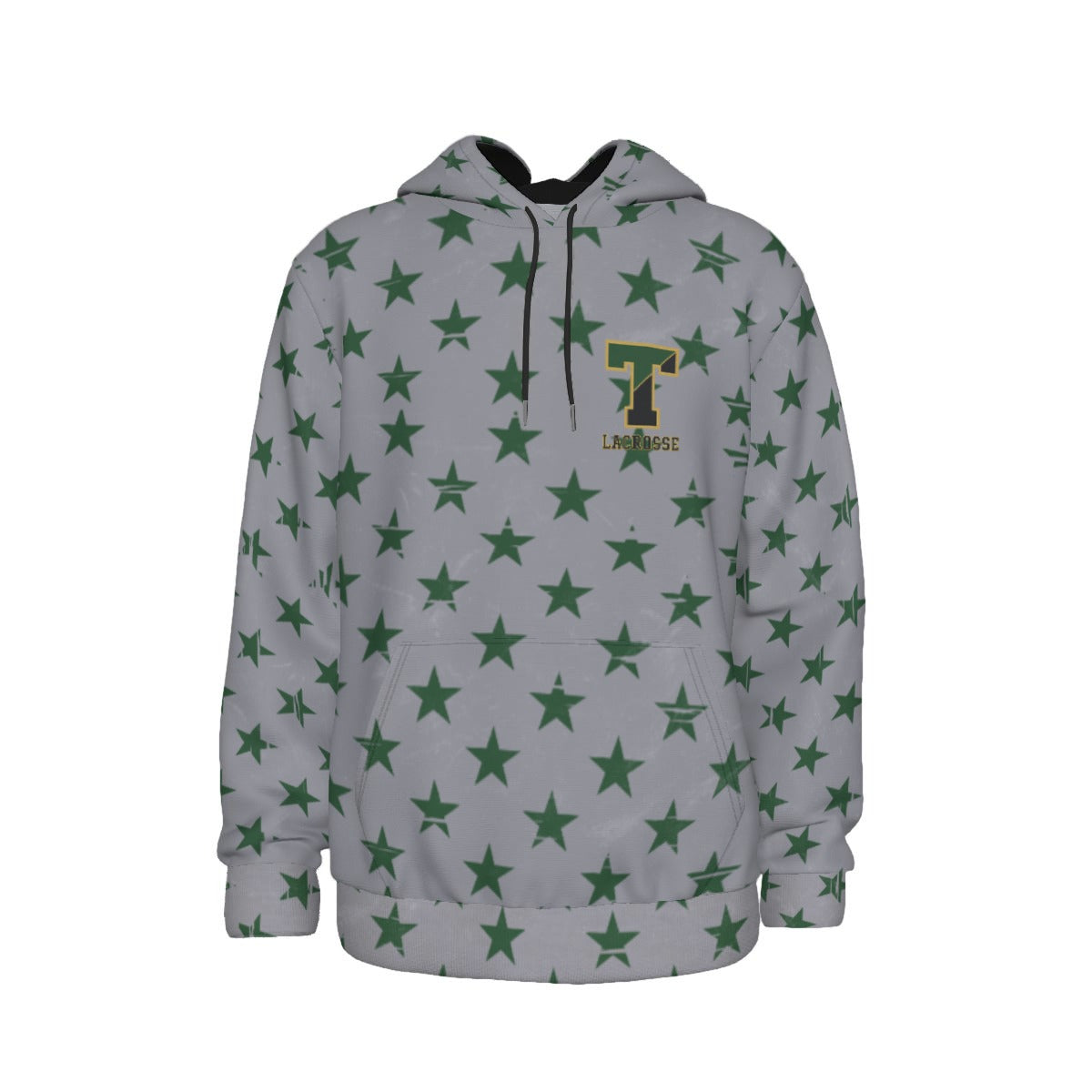 Adult TRYLAX Gray Flag and Stars Hoodie - Girl's Edition (Non-Personalized)