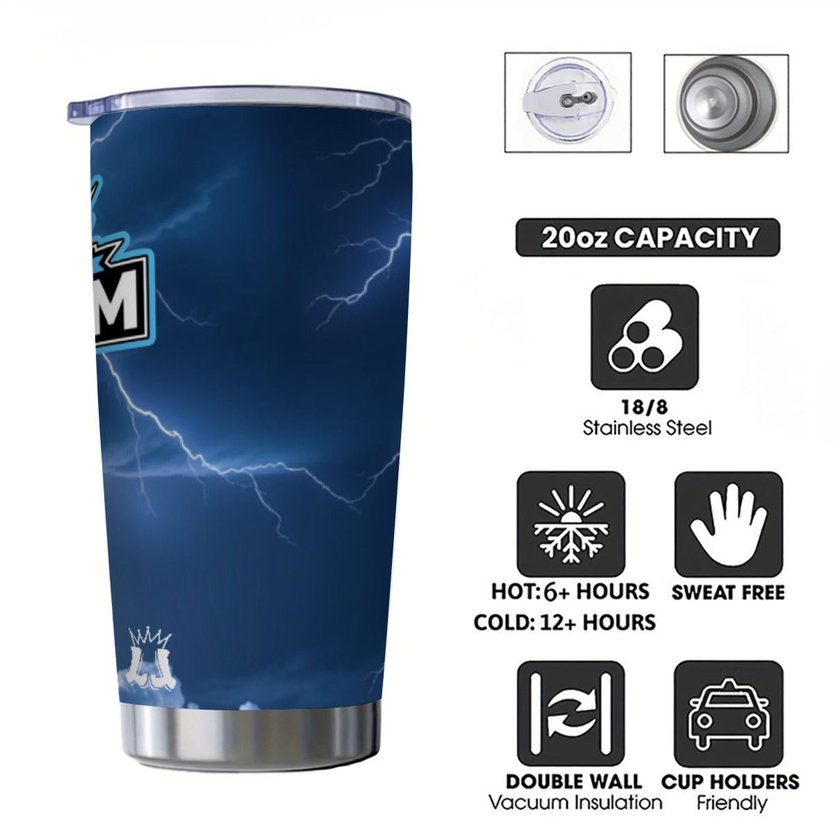 Storm 20oz Tumbler With Sliding Lid