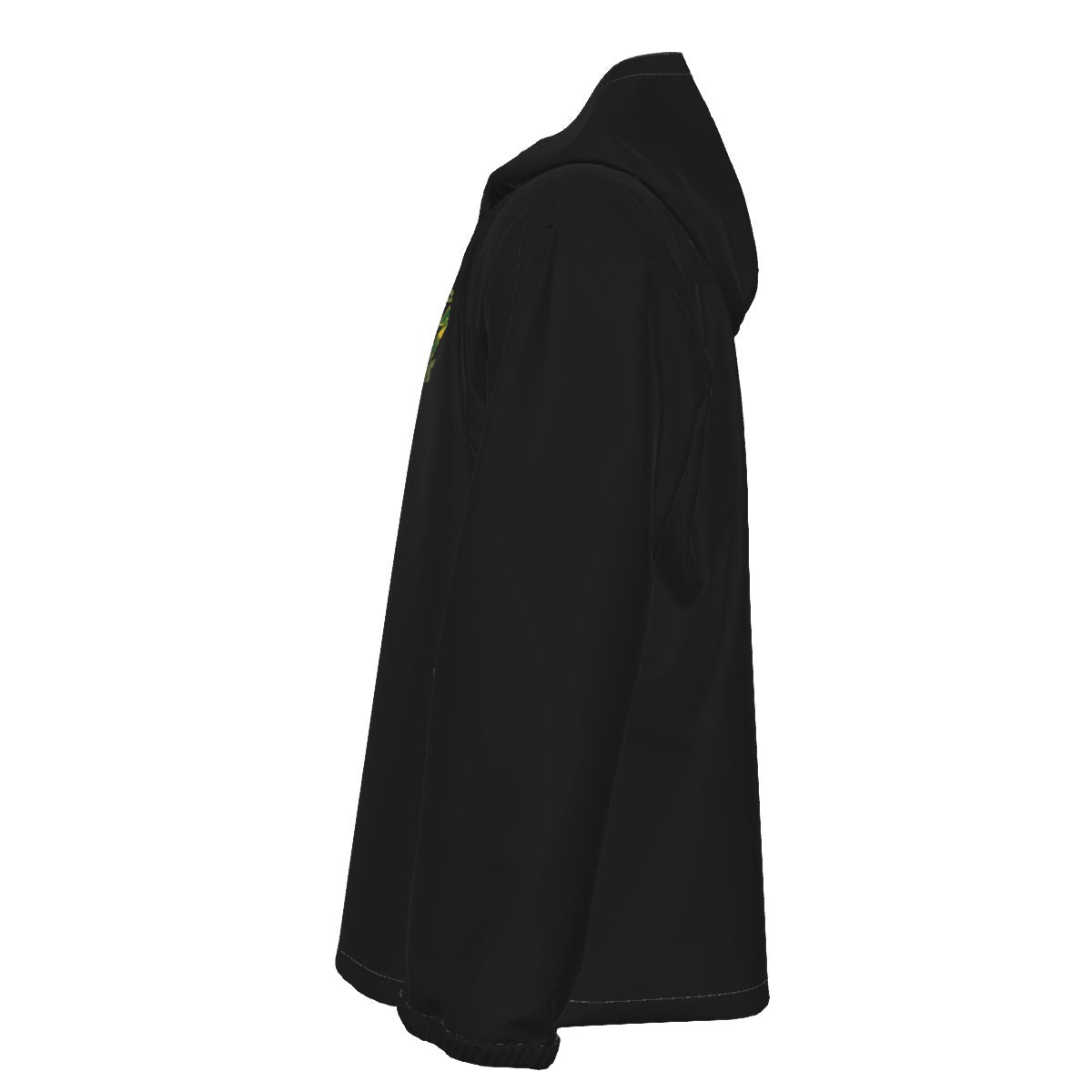 Adult Warriors Cheer Full Zip Rainjacket - Black