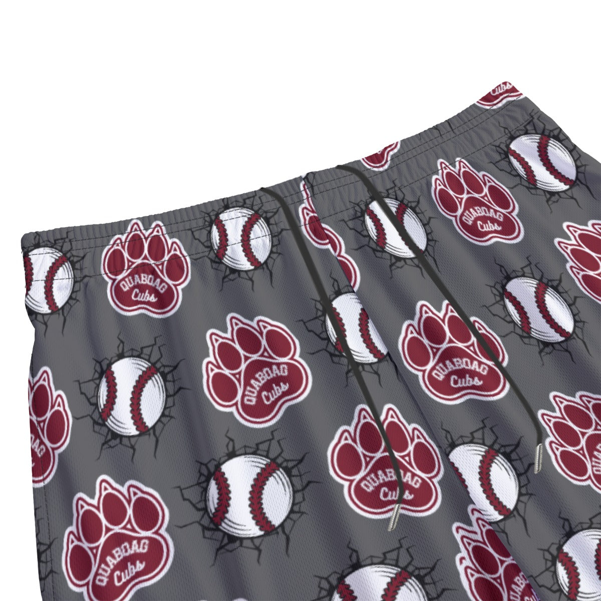 Adult Quaboag Baseball Bear Paw Mesh Shorts