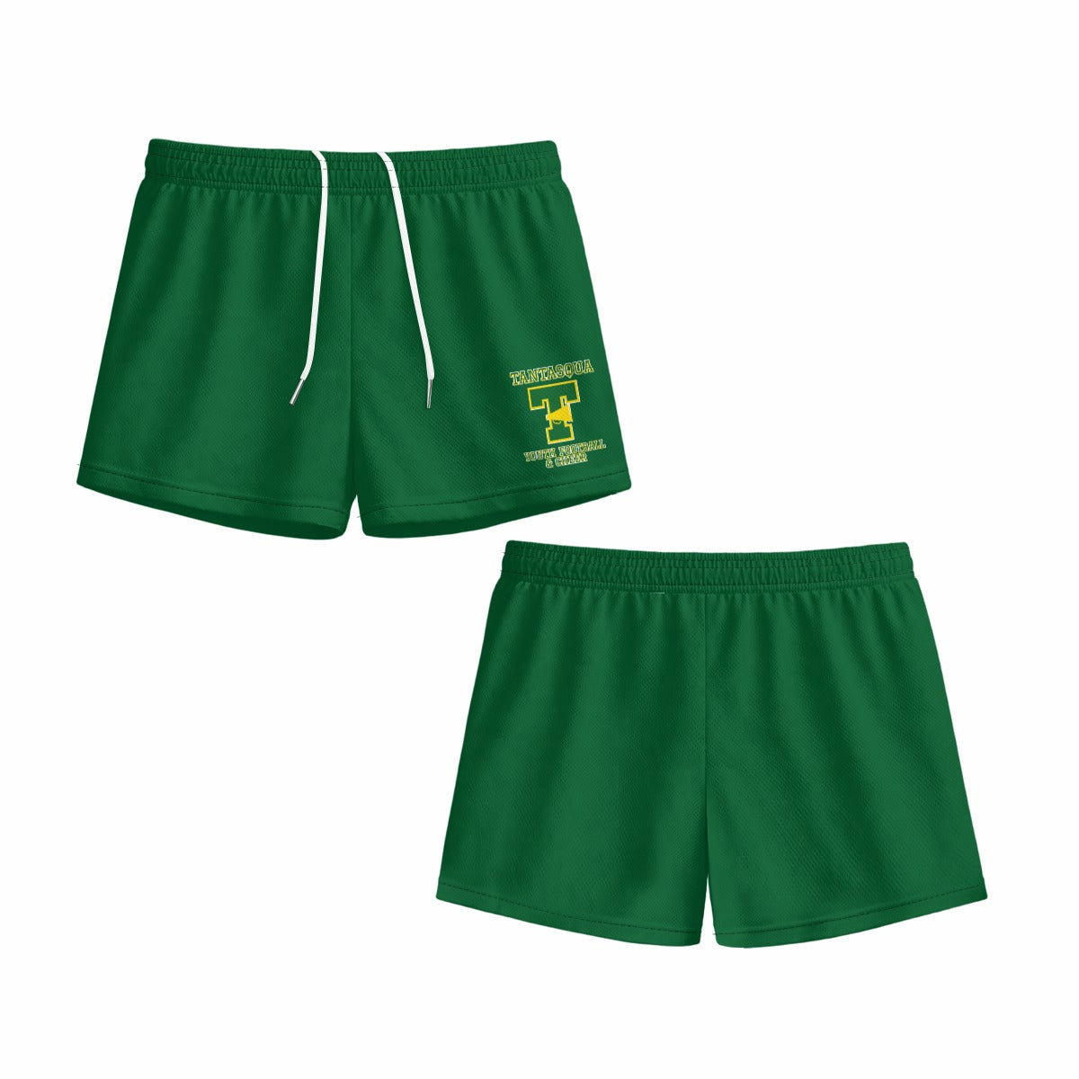 Youth Warriors Cheer Shorts (Loose Fit, Green)